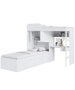Alternative view of DOMITORIO CUCHETA MULTIFUNCIONAL - CAMA ESCRITORIO BAÚL SOMMIER