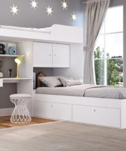 DOMITORIO CUCHETA MULTIFUNCIONAL - CAMA ESCRITORIO BAÚL SOMMIER - Imagen 6