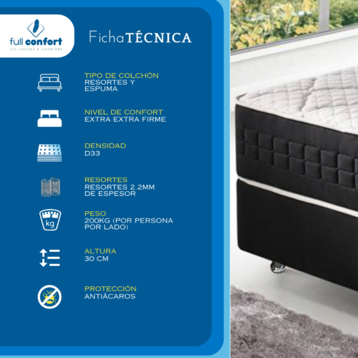 COLCHÓN RESPRTE POCKET - FORT FLEX - - Imagen 4